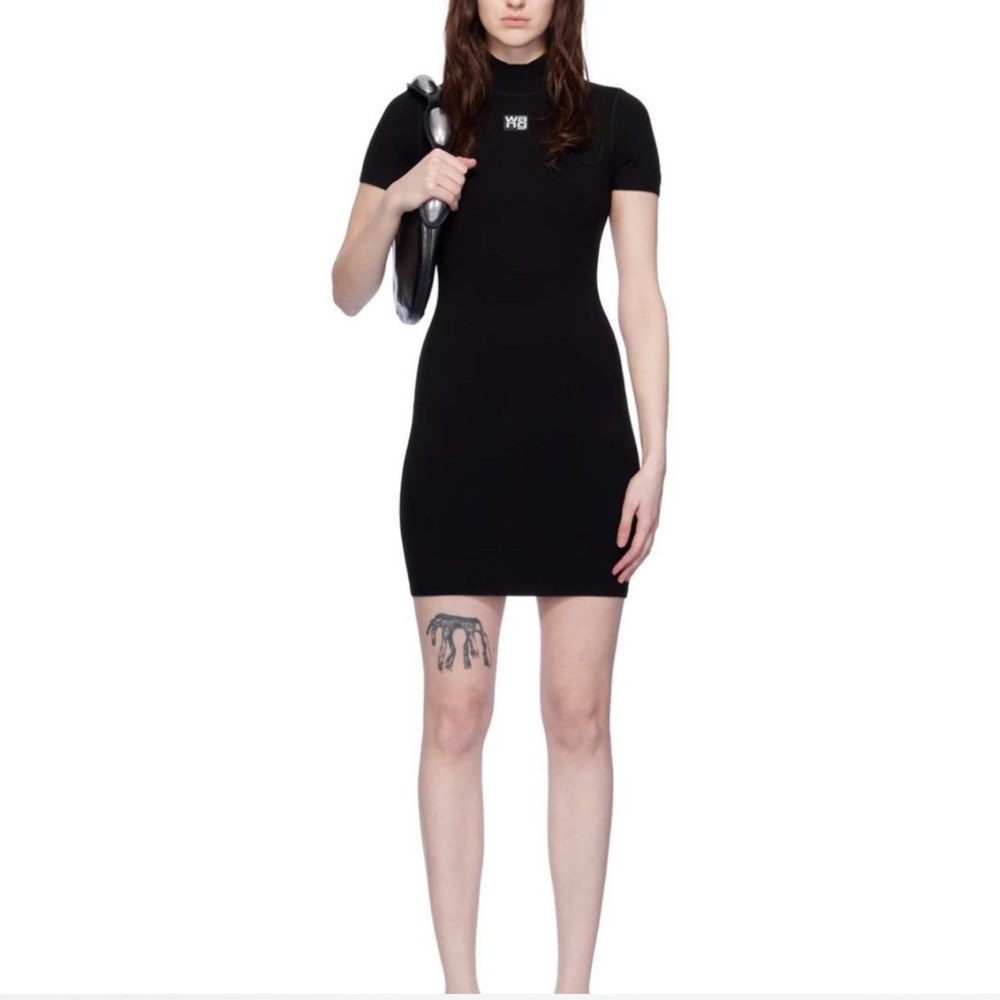 Alexander Wang Black Mini Bodycon Dress - Picture 5 of 12